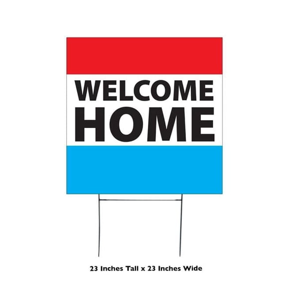 23 x 23 in. Welcome Home Yard Sign