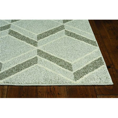 23 x 45 in. Grey Polypropylene Rug