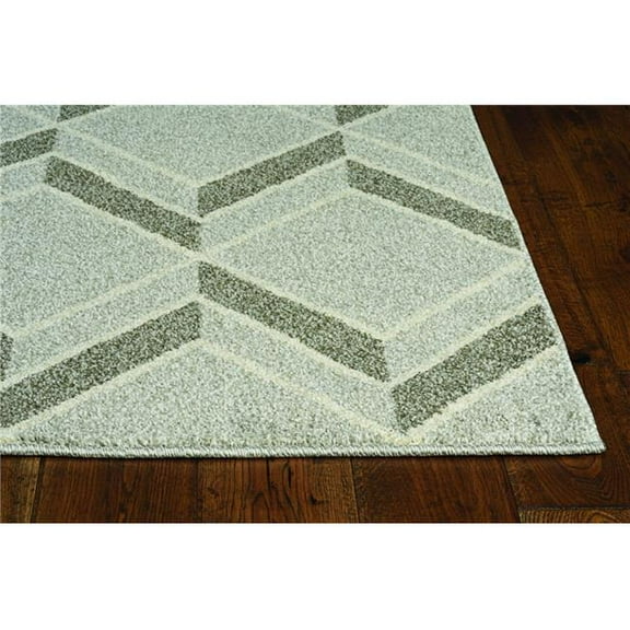 23 x 45 in. Grey Polypropylene Rug