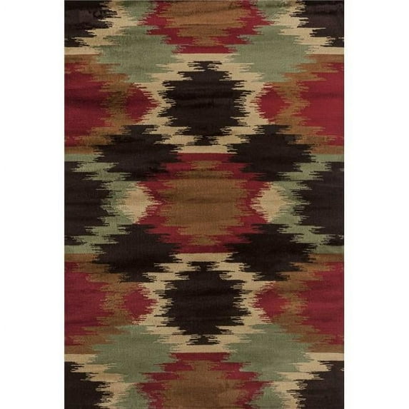 23" x 86" Multicolor Polypropylene Runner Rug