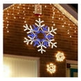 thumbnail image 1 of 23"x20" Twinkle 1092 LED Snowflake Super-Bright White and Blue LEDs Outdoor Christmas Decoration with 11 Functions and Timer Waterproof for Outdoor Home Party Wall Hanging Holiday Christmas, 1 of 6