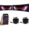 23"x5" Flexible RGB LED Sign, App Controlled Programmable LED Display ...