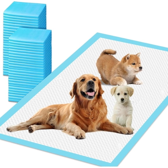 23"x55" Extra Large Puppy Pee Pads, 40 Count Super Absorbent Leak-Proof Disposable Dog Potty Training Pads, Thickened Waterproof Pet Pads for Dogs Cats Rabbits Indoor Housebreaking