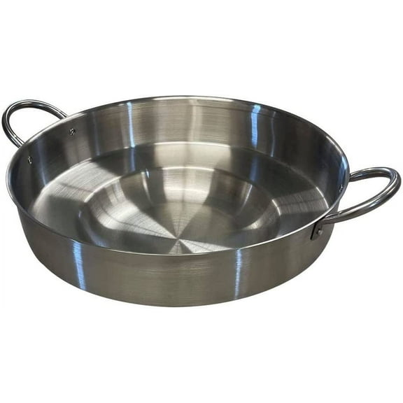 23"x7" Heavy Duty Stainless Steel Concave Comal Griddle Great Comal para Tacos Tortillas Maker, Griddle Cooking Camping