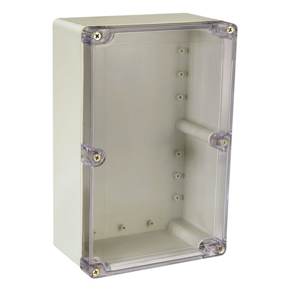 Unique Bargains 230*150*87mm Electronic ABS Plastic DIY Junction Box Enclosure Case Clear with Transparent Cover