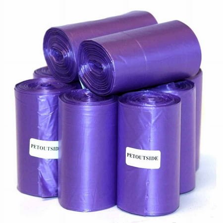 230 DOG WASTE POOP BIODEGRADABLE BAGS 10 REFILL NO-CORE ROLLS PURPLE by PetOutSide USA