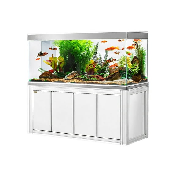 230 Gallon All in One Tempered Glass Aluminum Aquarium Fish Tank White