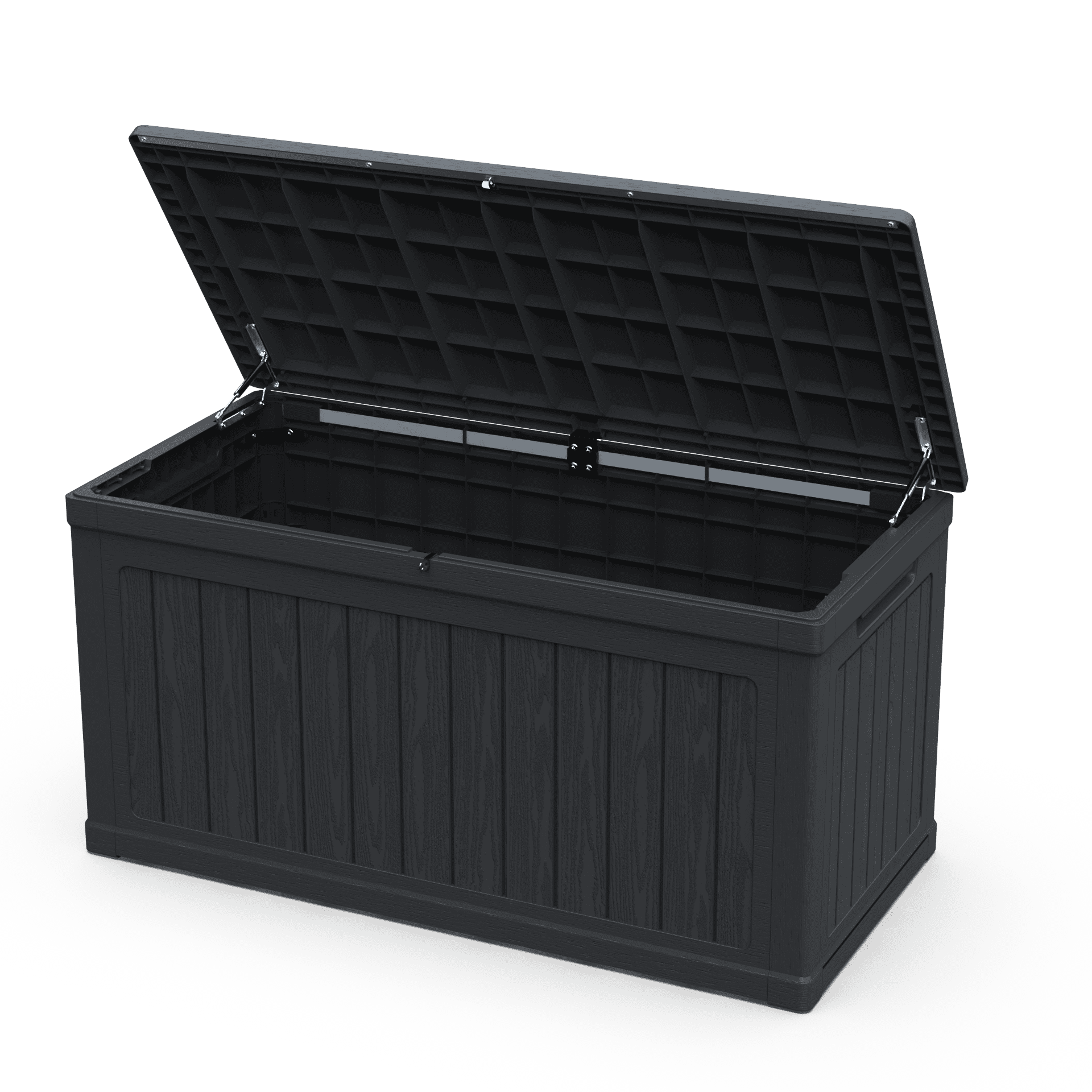 230 Gallon Black Deck Box - Xxl Outdoor Storage for Patio