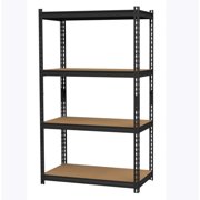 2300 lbs Riveted Steel Shelving, Black - 36 x 18 x 60 in.