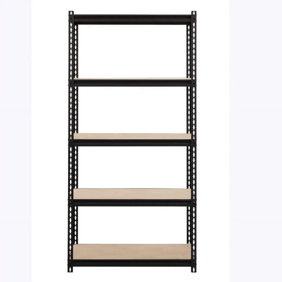 2300 lbs Riveted Steel Shelving, Black - 36 x 18 x 72 in.