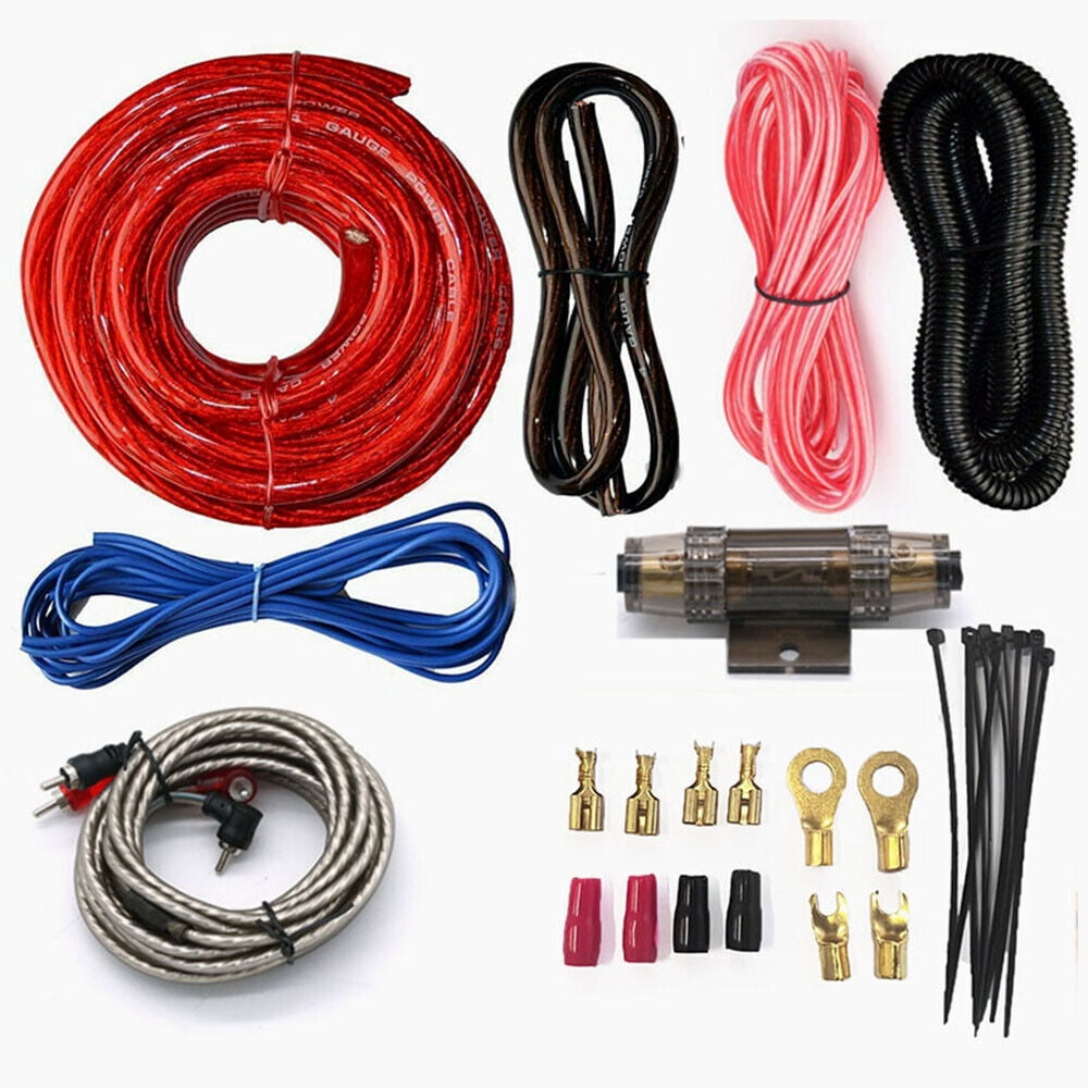 2300W 4 Gauge Car Audio Cable Kit Amplifier Install Amp RCA Subwoofer