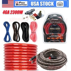 2300W 4 Gauge Car Audio Cable Kit Amplifier Install Amp RCA Subwoofer Sub Wiring
