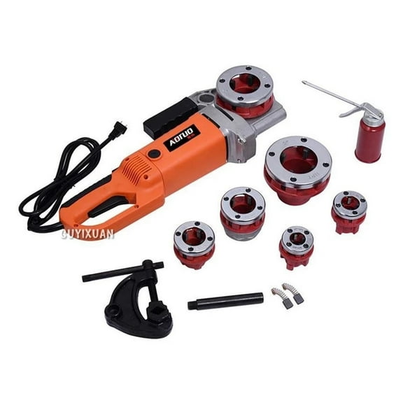 2300W Handheld Electric Pipe Threader, Household Galvanized Iron Pipe Threader, Industrial Portable Pipe Threader ,Easy to Use