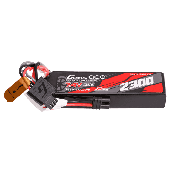 2300mAh 2S 35C 7.4V G-Tech Lipo Battery Pack with IEC2 Plug