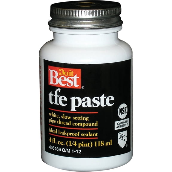 William H Harvey TFE Paste Pipe Thread Sealant 23032 - Compact - 4 Oz, White