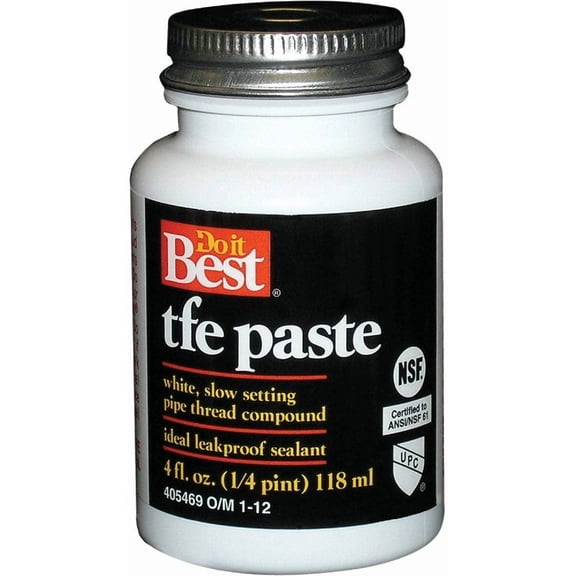 William H Harvey TFE Paste Pipe Thread Sealant 23032 - Compact - 4 Oz, White