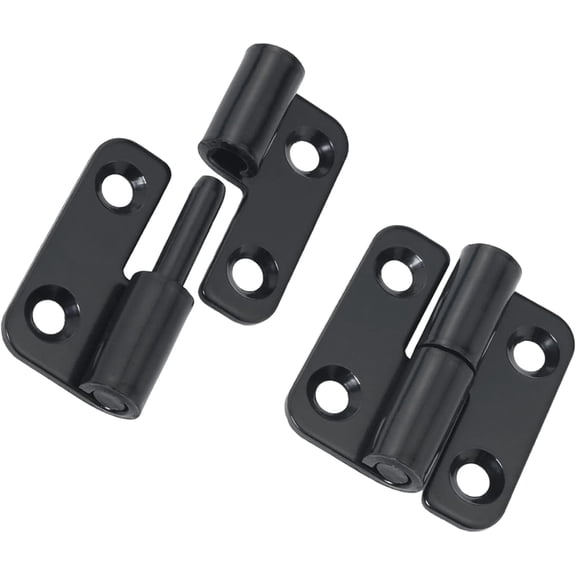 2304 stainless steel 1.5-inch left-handed detachable sliding hinges with screws detachable sliding joints small flag hinges rising tailgate hinges, matte black