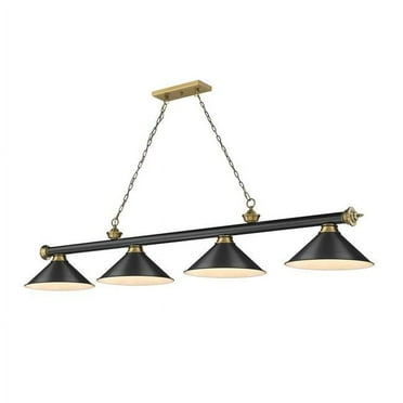 2306-4MB-RB-MB15-Z-Lite-Cordon - 4 Light Billiard In Traditional and Classical Style-14 Inches Tall and 14 Inches Wide