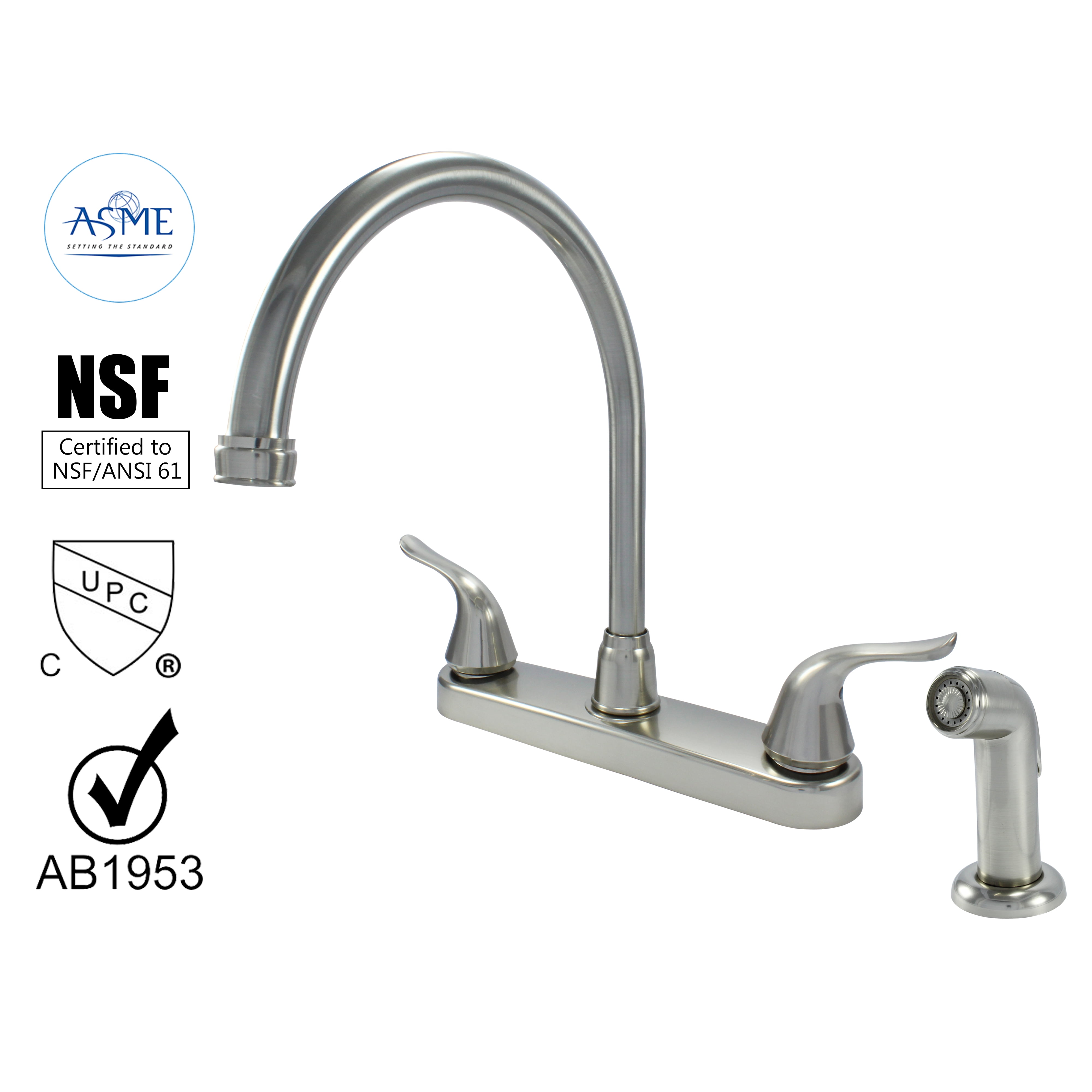 23073124 - Non Metallic Faucet High Spout Double Handle