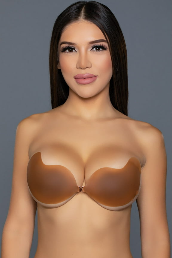 BeWicked 2308-TAN-D Mango Shaped Silicone Bra for Women, Tan - Size D