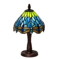 thumbnail image 1 of 230981 Meyda 13" High Tiffany Hanginghead Dragonfly Table Lamp, 1 of 6