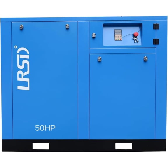 230CFM Screw Air Compressor 50HP 125 PSI 220V Three-phase Variable Speed Frequency For Auto Body, Cabinet Shop,Metal Fabrication