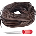 thumbnail image 1 of 230FT Plastic Woven Material with Weaving Tool Wicker Repair Kit 0.9inch Black Repair Rattan for Fixing Furniture Weaving Chairs Baskets, 1.1lb, 1 of 6