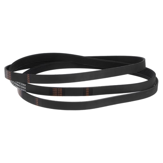 230J6 Rubber Poly V Belts, 6 Ribs PJ V-Ribbed Belt 23" Length x 0.55" Width x 0.14" Thick, 3 Packs