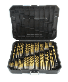 230Pcs/Set HSS Drill Bits Titanium Drill Bit Set 118° Tip Twist Drill Bit Kit for Metal Steel Iron Wood Plastic with Storage Case