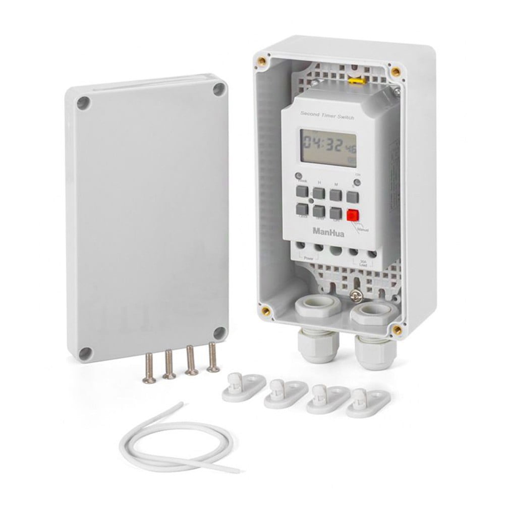 230VAC 30A 99 cycles per day ON OFF digital timer switch with IP65