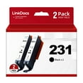 thumbnail image 1 of 231 Black Ink Cartridge Replacement for Canon CLI-231 BK Ink Cartridges to use with PIXMA TS8820 Printer 2 Pack, 1 of 4
