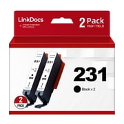 231 Black Ink Cartridge Replacement for Canon CLI-231 BK Ink Cartridges to use with PIXMA TS8820 Printer 2 Pack