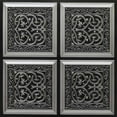 thumbnail image 1 of 231-Lover's Knot 2 ft. x 2 ft. PVC Glue-up Ceiling Tile in Antique Silver (100 Sq.ft / Pack) - 25 Pieces, 1 of 5