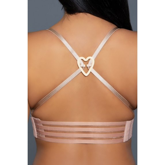 BeWicked 2310-BLK-WH-ND-OS Heart Converting Clips - Black for Women, White & Clear - One Size