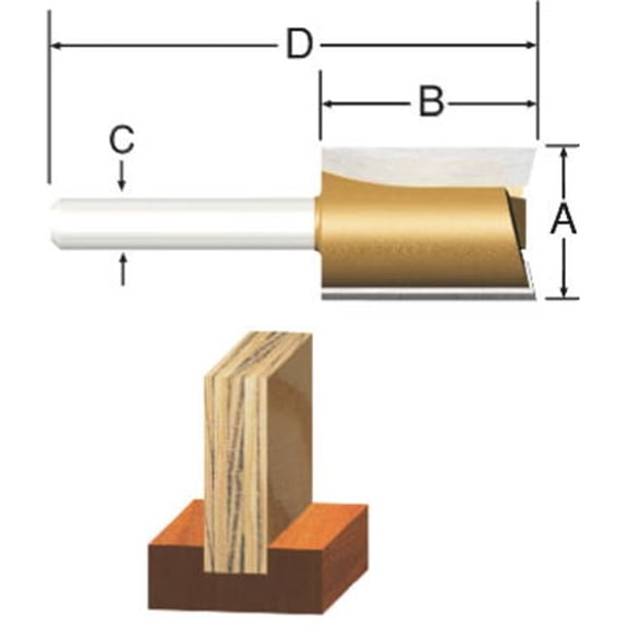 23111 0.62 in. Hinge Mortise Bit