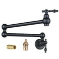 thumbnail image 1 of 2311100RB-OS WOWOW Pot Filler Faucet Wall Mount Metal Faucets Kitchen Commercial Faucet Folding Kitchen Faucet Lead-Free Black, 1 of 5
