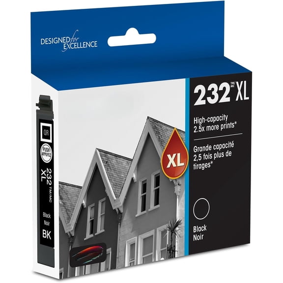 232 Claria Ink High Capacity Black Cartridge (T232XL120-S) Works with WorkForce WF-2930 ,2950 and Expression XP-4200, 4205