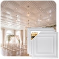 thumbnail image 1 of 232-Economy 2 ft. x 2 ft. PVC Lay-in Ceiling Tile in Plain White (40 Sq.ft / Pack) - 10 Pieces, 1 of 2