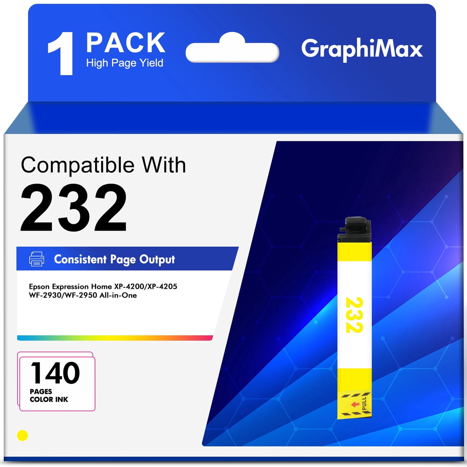 232 Ink Cartridge Yellow compatible for Epson Expression Home XP-4200 ...
