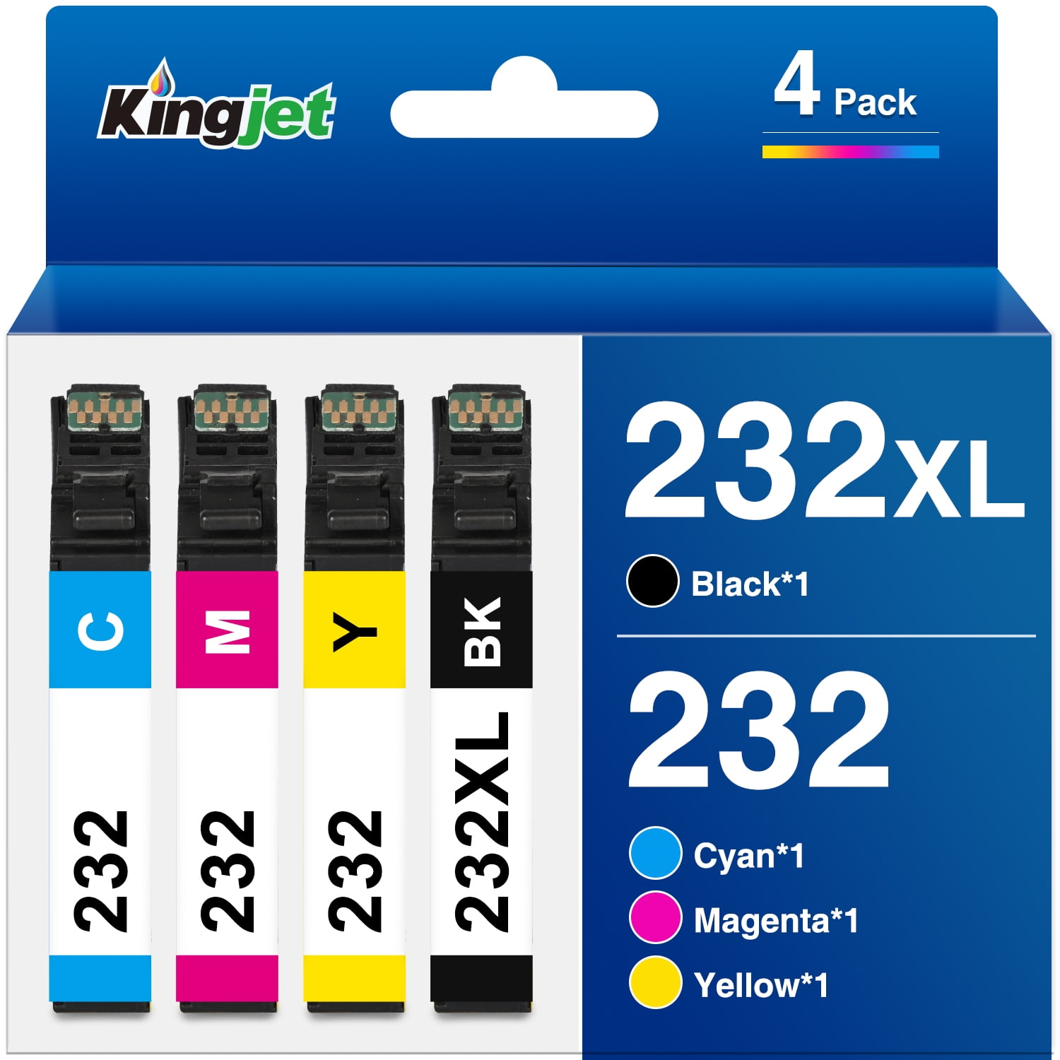 Epson 232XL Ink Cartridges 4 Pack for XP4205, XP4200, WF2930, WF