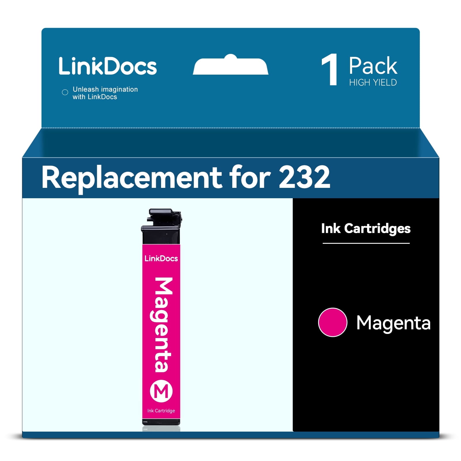LinkDocs Ink Replacement for Epson 232 ink cartridge 232XL T232