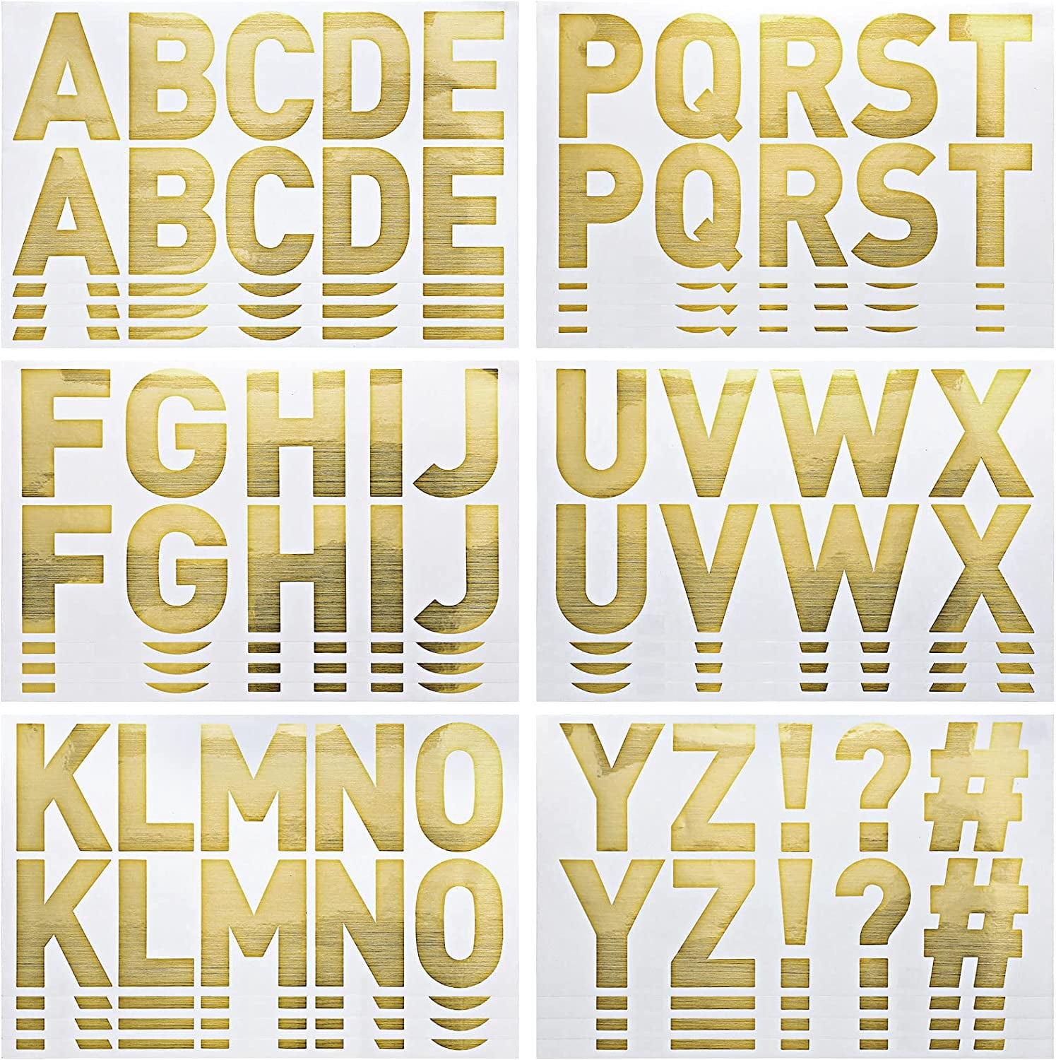 Numbers And Letters Stickers 48 Sheets Bulletin Board Letters 2.5 Inch ...