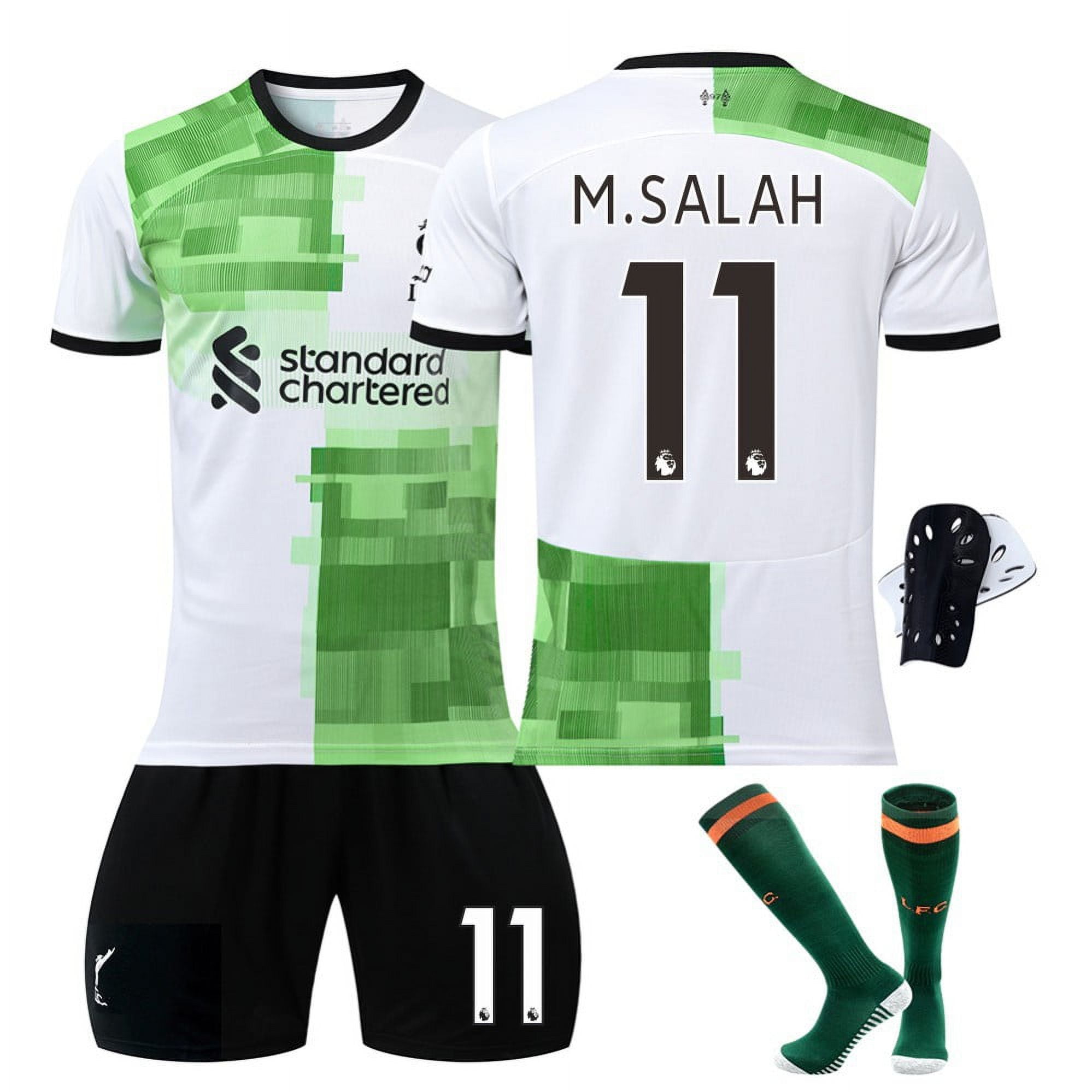2324 Liverpool Away Green Jersey No. 11 Salah 27 Nunsus 66 Arnold