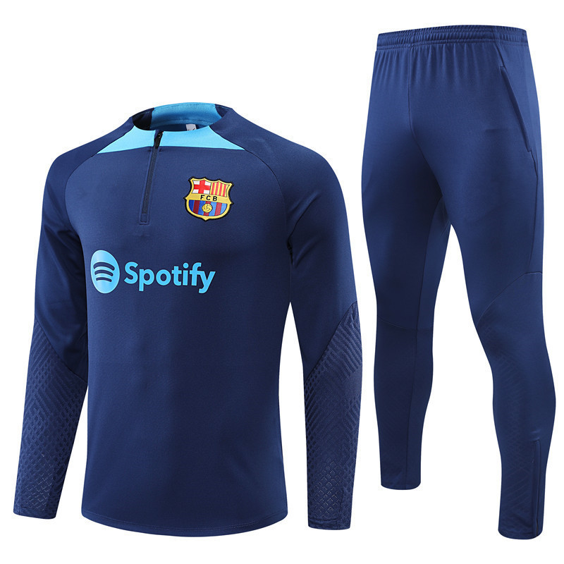 2324 season Barcelona Arsenal longsleeved halfpull suit adult
