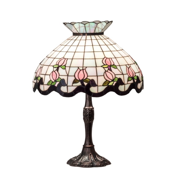 232791 Meyda 26" High Roseborder Table Lamp