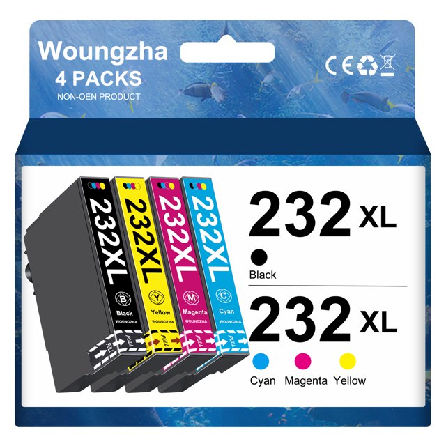 232XL 232 Ink Cartridges for Epson 232 XL 232XL T232 Ink Combo for ...