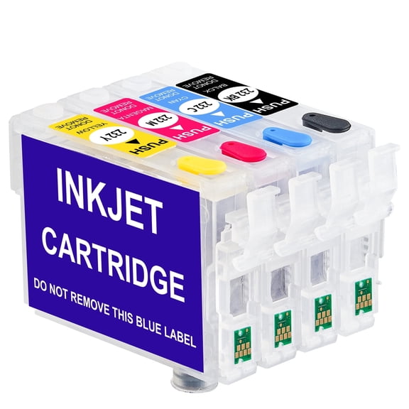 232XL Empty Refillable Ink Cartridges Chip-enabled Replacement for EPSON XP-4200 4205 WF-2930 2950 Printer Used for Regular Or Sublimation Ink(4 Pack)