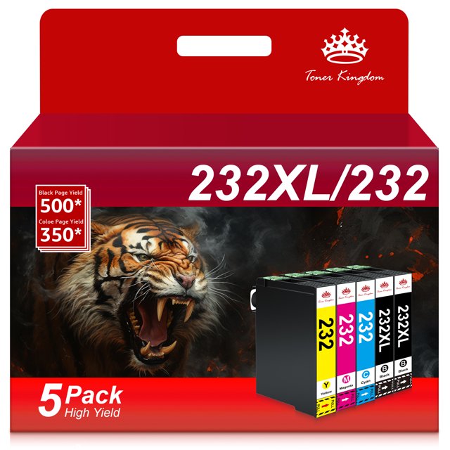 232XL HighCapacity Ink Cartridges MultiPack for Epson 232 Ink