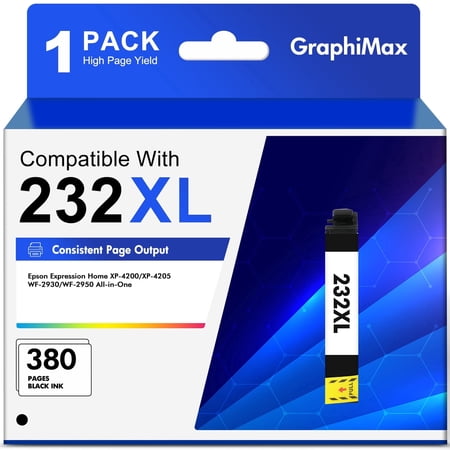 232XL Ink Cartridge Black compatible for Epson 232 XL 232 ink Expression Home XP-4200 XP-4205 WorkForce WF-2930 WF-2950 Printer