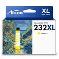 thumbnail image 1 of 232XL Ink Cartridges 1 x Yellow Compatible for 232 232 XL 232XL Printer Ink for Expression Home XP-4200 XP-4205 WF-2930 WF-2950 All-in-One T232 T232XL, 1 of 6